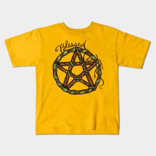 Blessed Be Pentagram Kids T-Shirt